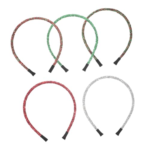 BESTYASH 5stücke Teiliges Weihnachts Glitzer Stirnband Für Damen Festliche Haaraccessoires Für Neujahrsfeiern Bequeme Und Einfache Anwendung Glänzendes Design Für Einen Auffälligen von BESTYASH