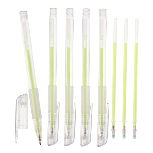 BESTYASH 5stücke Microblading-augenbrauenstift Mit Weißem Hautstift Fluoreszierendem Grünem Tintenstift Für Augenbrauen-mapping Nachfüllungen Für Beauty-tattoo-markierungen von BESTYASH