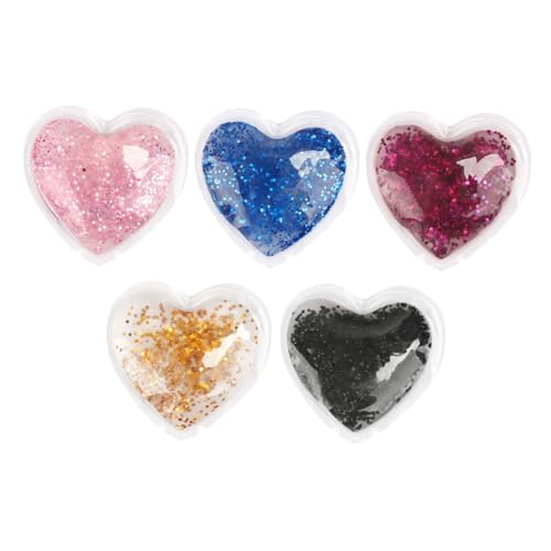 BESTYASH 5stücke Pack Wiederverwendbare Gel-augenklappen Herzförmige Augen-kältepads Unter-augen-patch von BESTYASH