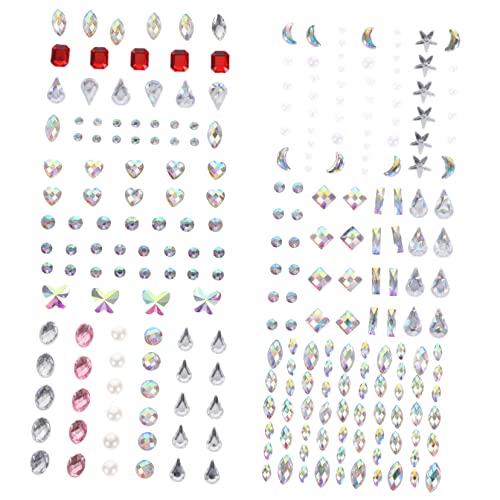 BESTYASH 6 Blätter Mit Strass-Aufklebern Strass-Aufkleber Für Das Gesicht Juwelen Glitzernde Aufkleber Hotfix-Klebesteine Gesichtsdekor-Aufkleber Harz BESTYASH 6 Blätter Mit Strass-Aufklebern Strass-Aufkleber Für Das Gesicht Juwelen Glitzernde Aufkleber Hotfix-Klebesteine Gesichtsdekor-Aufkleber Harz von BESTYASH