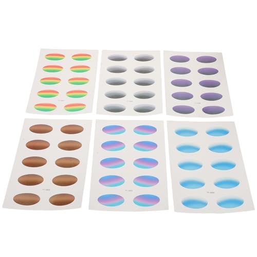 BESTYASH 6 Blätter Temporäre Lidschatten-aufkleber: Wasserdichte Augen Make-up Farbverlauf Aufkleber Für Mädchen Party Cosplay Festivals Dekoration Zubehör von BESTYASH