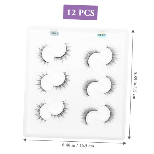 BESTYASH 6 Paare Mehrschichtige Natürliche Künstliche Wimpern Flauschige Realistische Fake Eyelashes für Damen Attraktive Augen Make up von BESTYASH