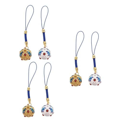 BESTYASH 6 STK Schlüsselanhänger Aus Emaille Schlüsselbund Dekorativer Schlüsselanhänger Personalisierte Schlüsselanhänger Telefon Schlüsselanhänger Diffusor-schlüsselanhänger Legierung von BESTYASH