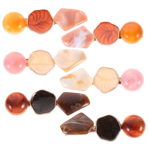 BESTYASH 6 Stück Entenschnabel-Haar-Accessoires Schnapphaarspangen für Damen Dekorative Haarklammern groß Trendy haarschmuck Brötchen Haarnadeln ausgefallene Haarspangen Acryl von BESTYASH