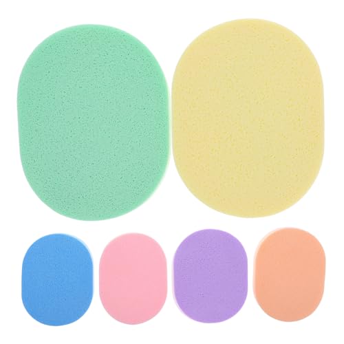 BESTYASH 6 Stück Gesichtsreiniger Schwamm für das Gesicht des Gesichts Gesicht sauberer Schwamm Make-up-Entferner-Schwamm Gesichtswaschpads Gesichtswäscher Abschminkpads pva von BESTYASH