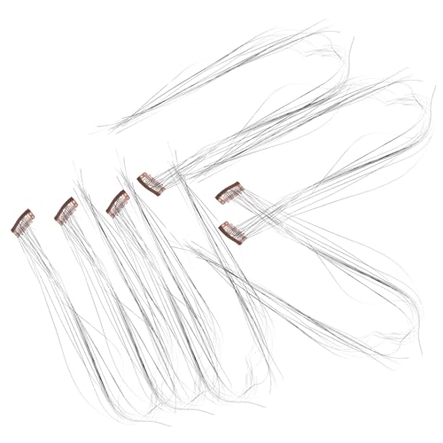 BESTYASH 6 Stück Haarverlängerungen Haar-Glitzer-Lametta-Set Pferdeschwanz Fee Glitzer-Haar-Lametta-Verlängerung frauen glitzern haare Haar Lametta Kit das Haustier von BESTYASH