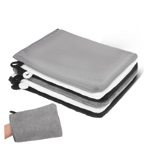 BESTYASH 6 Stück Handschuhe für das Duschpeeling Peeling-Handschuhe Peeling-Körperpeeling hintere Unterlegscheibe Peeling-Duschhandschuhe für Frauen superfeine Faser von BESTYASH