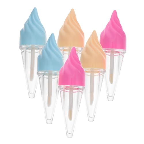BESTYASH 6 Stück Leere Lip Gloss Tuben zum Befüllen DIY Lippenpflegebehälter mit Weichem Lippenpinsel Wiederverwendbar Tragbar für Reisen und Geschenkideen Farblich Zufällige Farbe von BESTYASH