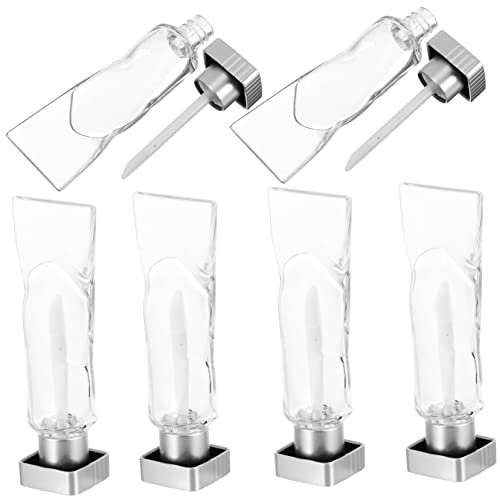 BESTYASH 6 Stück Lipglossrohr Lipgloss-behälter Nachfüllbar Multipack Mini-tuben Minibehälter Leere Rohre Flasche Für Frauen Lippenbalsam Flüssige Lippenstifttube Plastik von BESTYASH