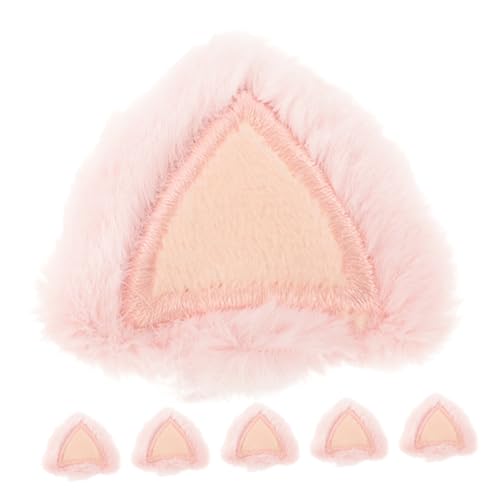 BESTYASH 6 Stück Plüsch Hasenohren Ohrenschmuck DIY Bastelset Weiche Haarclips für Frühlingsfest Rosa Niedliche Tierohren Haarschmuck Angenehm zu Tragen Langlebig und Hautfreundlich von BESTYASH