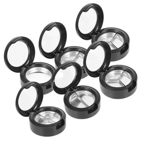 BESTYASH 6 Stück Runde Transparente Lidschatten Lippenstift aufbewahrungsboxen Kompakte Auslaufsichere Kosmetikbehälter für Highlighter Praktisches Reise Wiederverwendbar Leicht und von BESTYASH