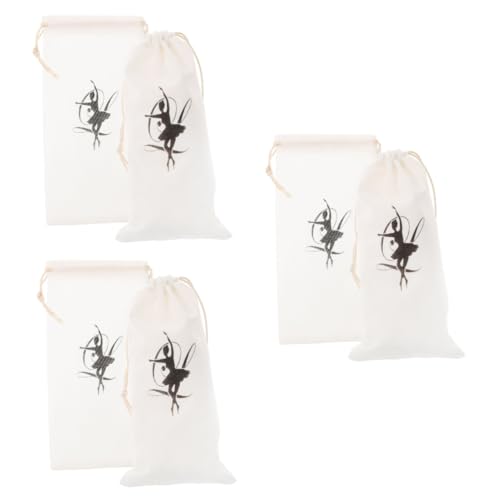 BESTYASH 6 Stück Tanzschuh Aufbewahrungstasche Ballettschuhe Für Damen Ballett Tanzschuh Tasche Schuhtasche Tanzschuh Taschen Spitzenschuhe Ballett Tasche Verschleißfeste von BESTYASH