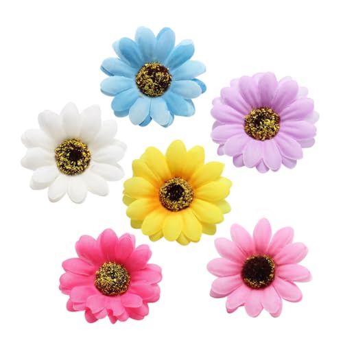 BESTYASH 6 Stück Teiliges Boho blumen Haarklammern mit Sonnenblumen Design Stilvolle Haarschmuck Clips für Damen Rutschfest Langlebig Geeignet für Alltag Reisen Strand und Partys von BESTYASH