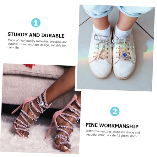 BESTYASH 6 Stück Teiliges Damen Schuhschnallen mit Strass Vielseitige Schuhaccessoires Funkelnde DIY Schmuckclips für Sneaker Pumps und Flats Leicht Tragbar und Langlebig Zufällige Farbe von BESTYASH