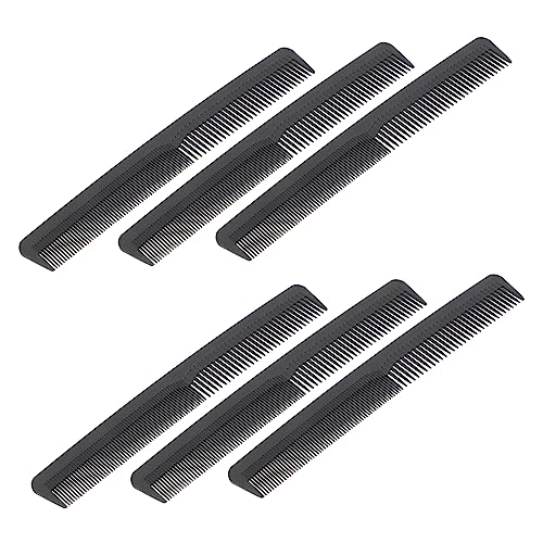 BESTYASH 6 Stück Teiliges Haarkamm aus Robustem Kunststoff Feinzahnig und Grobzahnig Bruchfest und Langlebig Geeignet für Trockenes und Nasses Haar für Männer und Frauen im Täglichen von BESTYASH