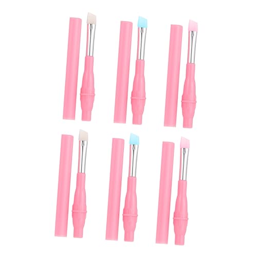 BESTYASH 6 Stück Teiliges Silikon Make Up Pinselset für Augenbrauen Lippen Professionelle Kosmetikpinsel Ergonomisch Vielseitig Einsetzbar für Eyeliner Lippenstift Brauen Geeignet für von BESTYASH