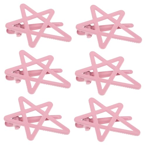 BESTYASH 6 Stück Teiliges Star Hair Clips aus Robustem Material Modische Fünfzackige Haarspangen für Mädchen und Teens Langlebig Niedlicher Haarschmuck für Alltag und Besondere Anlässe von BESTYASH