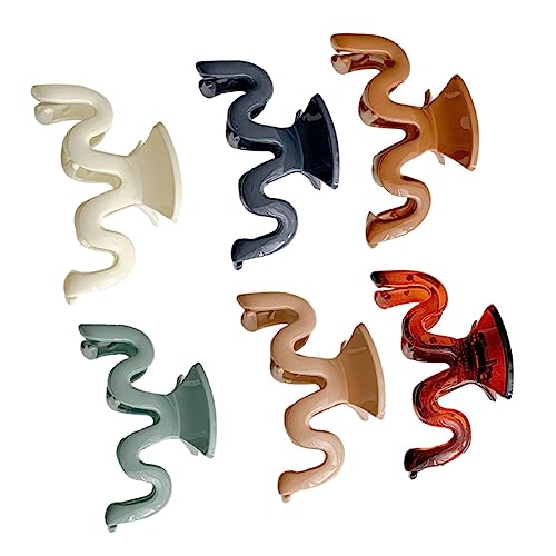 BESTYASH 6stücke Damen Haarklammer Wellenförmige Haarclips Haarspangen Haarklammern Aus Hochwertigem Material Für Alltag Büro Ausgehen von BESTYASH