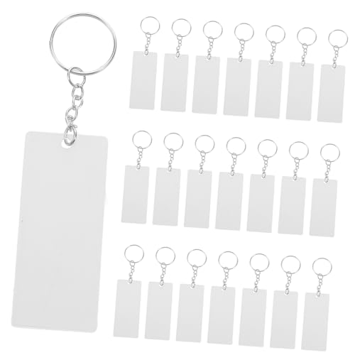 BESTYASH 20stücke Klare -schlüsselanhänger Rohlinge Rechteckige Transparente Schlüsselringe Für DIY-projekte Und Bastelarbeiten Vielseitig Und Tragbar BESTYASH 20stücke Klare -schlüsselanhänger Rohlinge Rechteckige Transparente Schlüsselringe Für DIY-projekte Und Bastelarbeiten Vielseitig Und Tragbar von BESTYASH