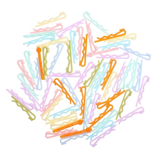 BESTYASH 60stücke Diy Haarnadel Zubehör Junge Mädchen Kunststoff Haarnadelhalter Diy Bastelmaterial Mädchen Haarspange Zum Selbermachen Bastelbedarf Kindergeschenk von BESTYASH