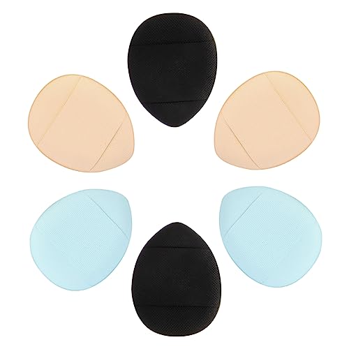 BESTYASH 6Stücke Mini Puder für Gesicht Fingergröße Makeup Schwämme mit Band Waschbar für Lose Puder und Kosmetik für Sanfte Anwendung Haut von BESTYASH