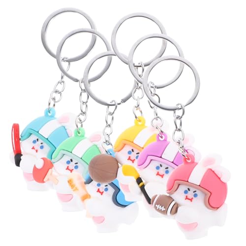 BESTYASH Form Schlüsselanhänger Ornamente Metall Schlüsselanhänger für Neujahr Party Favors von BESTYASH