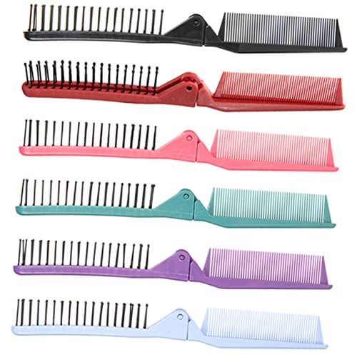 BESTYASH 6stücke Faltbarer Reisekamm Für Haare Kompakter Klapp-kamm Lockenkamm Zum Entwirren Spießkämme Für Dünnes Haar Faltbare Haarbürste Tragbarer Kamm Für Männer Und Frauen von BESTYASH