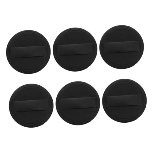 BESTYASH 6stücke Sechs Make-up Pad Pulver Applikator Kosmetische Foundation Polster Für Frauen Make-up Aus Stoff Und Pu-leder Angenehmes Tragegefühl Lange Haltbarkeit von BESTYASH