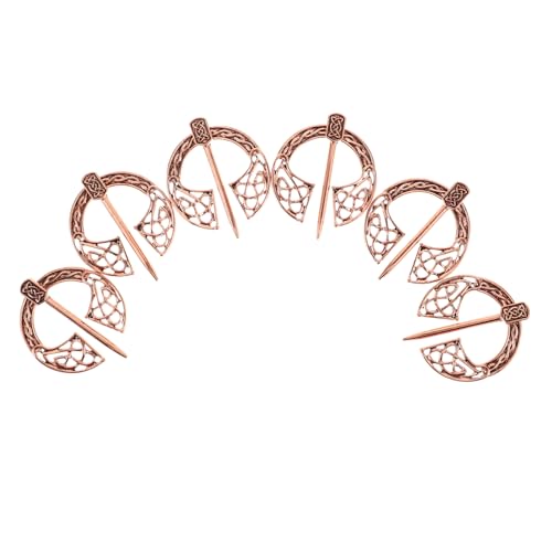 BESTYASH 6stücke Wikinger Brosche Aus Legierung Vintage-broschen Für Kleidung Mittelalterlicher Schmuck Für Damen Und Herren Broschennadeln Für Hemd Und Pullover Historische Umhangnadel von BESTYASH