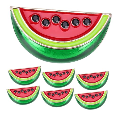 BESTYASH 7 Stück Teiliges Wassermelonen Broschen Niedliche Metall Anstecknadeln für Sommer Geburtstag und Accessoires Wie Schals und Taschen Kreative Cartoon Designs von BESTYASH