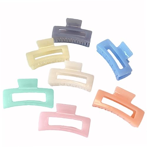 BESTYASH 7 Stücke Stilvolle Acryl Haar Klammern für Mädchen Haarklammern Schonend für Haar Langlebig und Bequem Haarschmuck Zubehör für Verschiedene Anlässe von BESTYASH