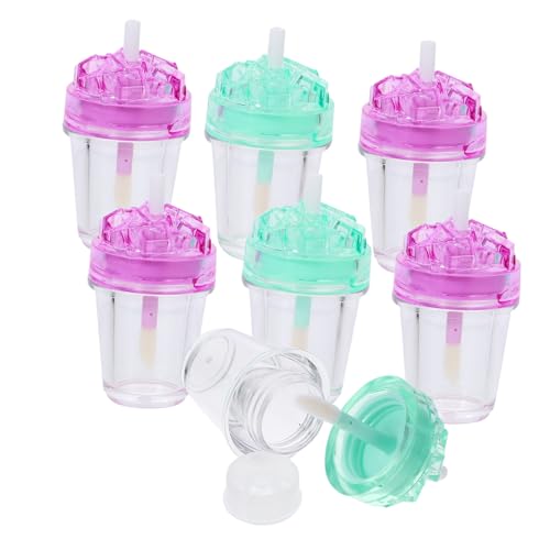 BESTYASH 7stücke Teiliges Nachfüllbare Lip Gloss Behälter Diy Lippenbalsam Flaschen Transparente Wiederverwendbare Kosmetikflaschen Für Lippenstift Und Lippencreme Für Reisen Und Selbstgema von BESTYASH