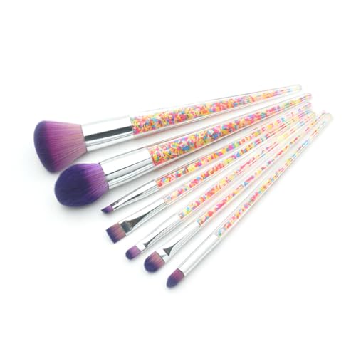 BESTYASH 7stücke Teiliges Profi-make-up Kosmetikpinsel Damen Mit Silbertube Und -farben Langlebige Make-up-tools Für Täglichen Gebrauch von BESTYASH
