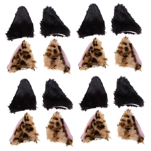 BESTYASH 8 Paare Fuchs Ohr Haarspange Fuchs Ohrclips Haarspangen Mit Katzenohren Katze Cosplay Haarspange Alligator-haarspangen Haarspangen Für Frauen Plüsch-katzenhaarspangen Flanell von BESTYASH