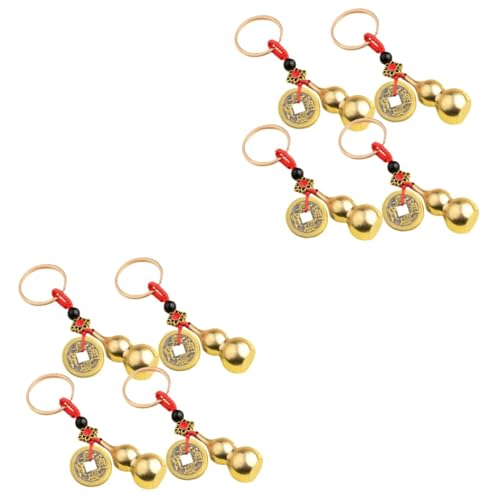 BESTYASH 8stücke Glücks Schlüsselanhänger Aus Messing Mit Gourd-Design Chinesische Münzen Dekorativer Schlüsselring Für Taschen Und Leicht Und Langlebig BESTYASH 8stücke Glücks Schlüsselanhänger Aus Messing Mit Gourd-Design Chinesische Münzen Dekorativer Schlüsselring Für Taschen Und Leicht Und Langlebig von BESTYASH
