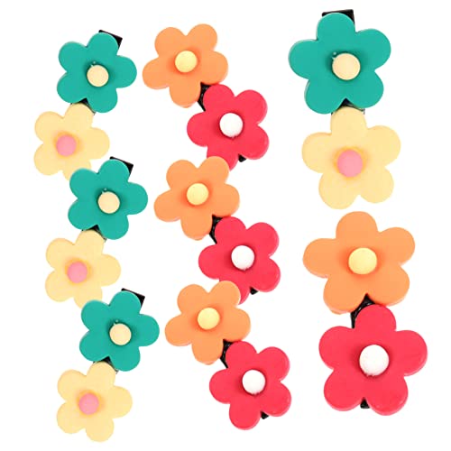 BESTYASH 8 Stck. Blume Haarnadel Kinderhaaraccessoires Für Mädchen Blumen- Haarklammern Mini-haarspangen Haarspangen Für Mädchen Kleine Clips Für Haare Haarspangen Haarschmuck Harz von BESTYASH