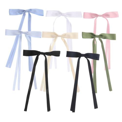 BESTYASH 8stücke Pack Haarband-schleifenclips Für Damen Und Mädchen Quasten-haarbänder Haargummis Schleife Mit Langem Haar-accessoires Für Kleinkinder Teenager von BESTYASH