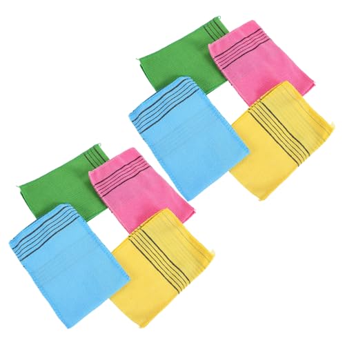 BESTYASH 8 Stück Körperpeeling Handtuch für Sauna Exfolierender Waschlappen für Glatte und Revitalisierte Haut von BESTYASH