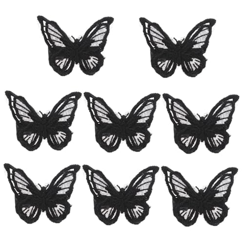 BESTYASH 8 Stück Spitzen Schmetterling Haarspangen Filigrane Haarklammern für Damen und Mädchen Vielseitiger Haarschmuck für Alltag Party Hochzeit und Festliche Anlässe von BESTYASH