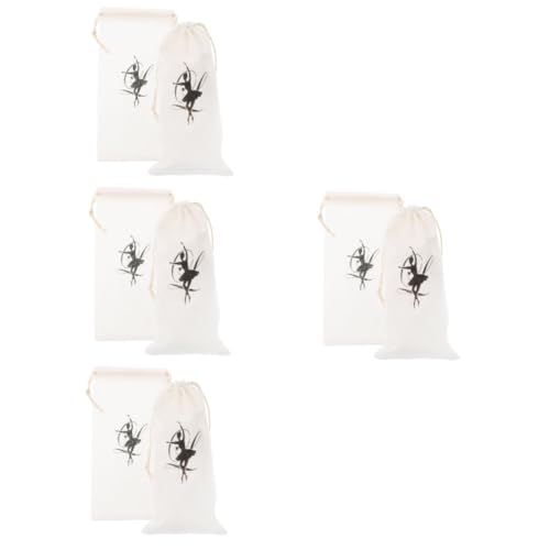 BESTYASH 8 Stück Tanzschuh Aufbewahrungstasche Ballettschuhe Für Damen Tanzschuhbeutel Kordelzug Balletttaschen Verschleißfeste Schuhtaschen Ballettschuh Tragetaschen Ballettschuh von BESTYASH