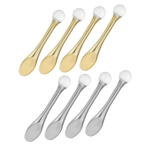 BESTYASH 8 Stück Teiliges Gesichtsmassage Stäbchen mit Creme löffel zur Augenpflege Fördert Absorption Augenringe und Schwellungen Glatte Oberfläche Waschbar Praktische Anwendung für von BESTYASH