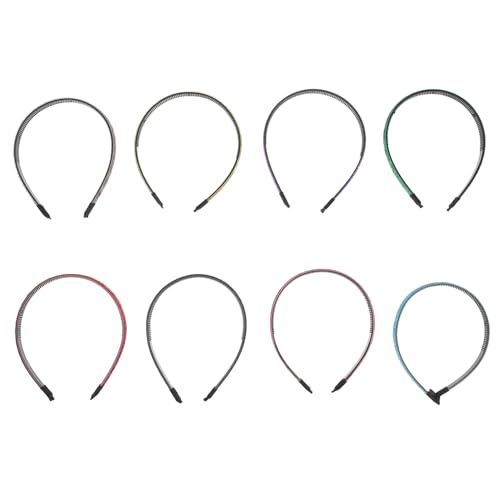 BESTYASH 8 Stück Teiliges Glitzer Haarband für Mädchen Rutschfeste Bunte Haarschmuck für Hochzeiten Partys und Alltag Stirnbänder Verschiedenen Farben von BESTYASH