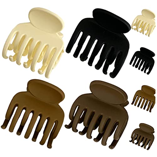 BESTYASH 8 Stück Haarklammern Für Damen Haarspangen in Schwarz Und Braun Rutschfest Für Dickes Haar Haarschmuck Für Mädchen Und Frauen Für Verschiedene Frisuren von BESTYASH
