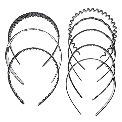 BESTYASH 8 Stück Unisex Teiliges aus Rutschfesten Kunststoff Haarbändern für Damen und Herren Vielseitig Einsetzbar Beim Waschen Maskenauftragen oder Sport Verschiedenen Erhältlich von BESTYASH