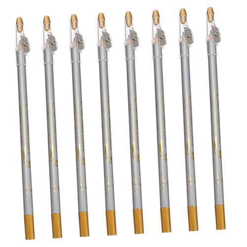 BESTYASH 8 Stück Wasserdichte Augenbrauenstifte mit Anspitzer Langanhaltend Wasser Schweißfest Natürliches Make up Gleichmäßige Farbgebung Tragbar für Damen und Mädchen von BESTYASH