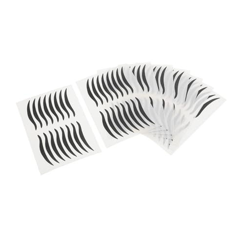 BESTYASH 80 Paare Schwarze Eyeliner Aufkleber Augen Make Up Sticker Lidschatten Schablone Wiederverwendbar Für Abendparty Bühne Einfach Anzuwenden von BESTYASH