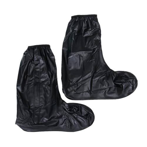 BESTYASH Hochwertige wasserdichte Schuhüberzieher Für Herren XXL Schwarz Wiederverwendbare Faltbare rutschfeste PVC Überzüge Für Hohen Regnerischen Tagen von BESTYASH