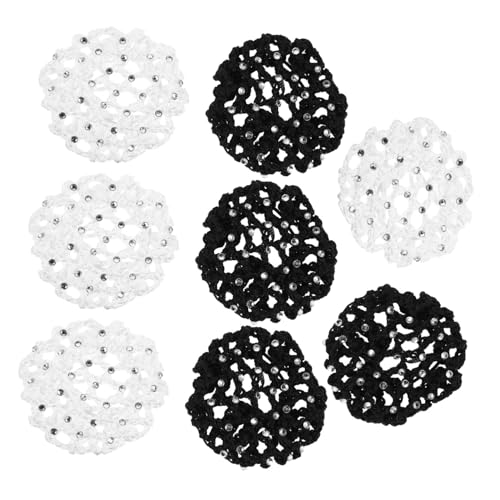 BESTYASH 8stücke Ballett Haarnetz Mit Perlen Für Tanzknoten Dutt-haarabdeckung Für Frauen Hochelastisches Material Strapazierfähige Webtechnik Vielseitig Einsetzbar Für Ballett Und von BESTYASH