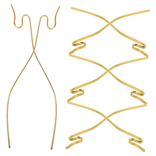 BESTYASH 8stücke Haarnadeln Mit Französischer Spitze Schlangenförmige Haarstäbe Für Hochsteckfrisuren Metall-haarspangen Für Dickes Haar Diy Craft French Pins Für Frauen Haarschmuck von BESTYASH