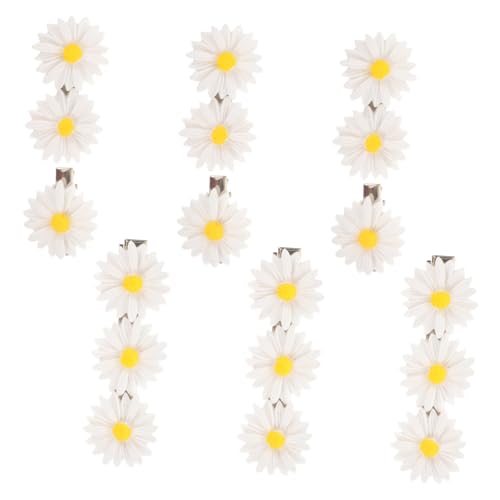BESTYASH 9stücke Blumen-haarspangen Daisy Flower Haarclips Für Mädchen Und Damen Rutschfeste Haaraccessoires Styling Und Dekorieren Aller Haartypen von BESTYASH